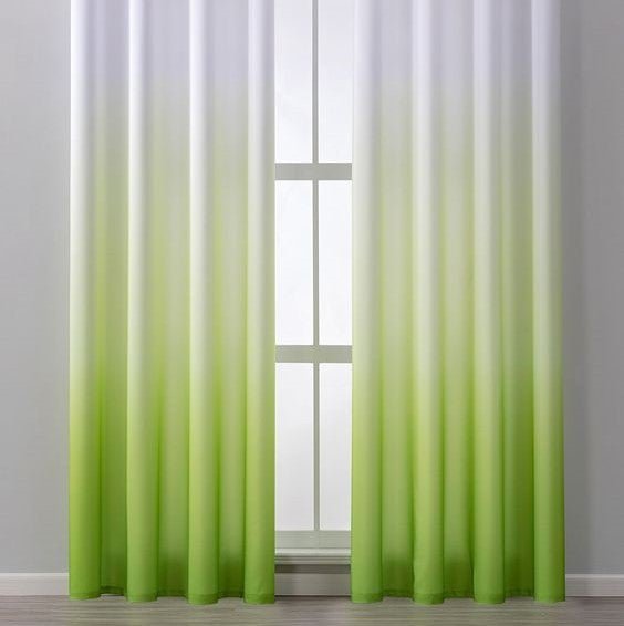 Pista Ombre Dyed Cotton Non See Through Curtains