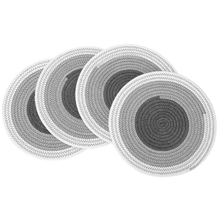Grey Ombre Table Mats Round
