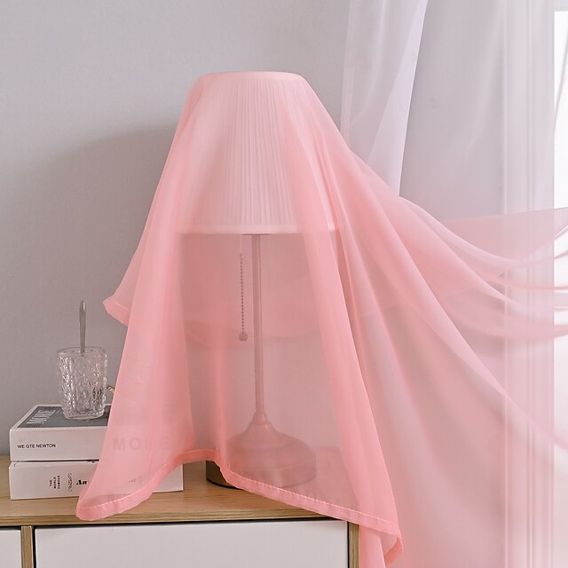 Rose Ombre Dyed Sheer Curtains