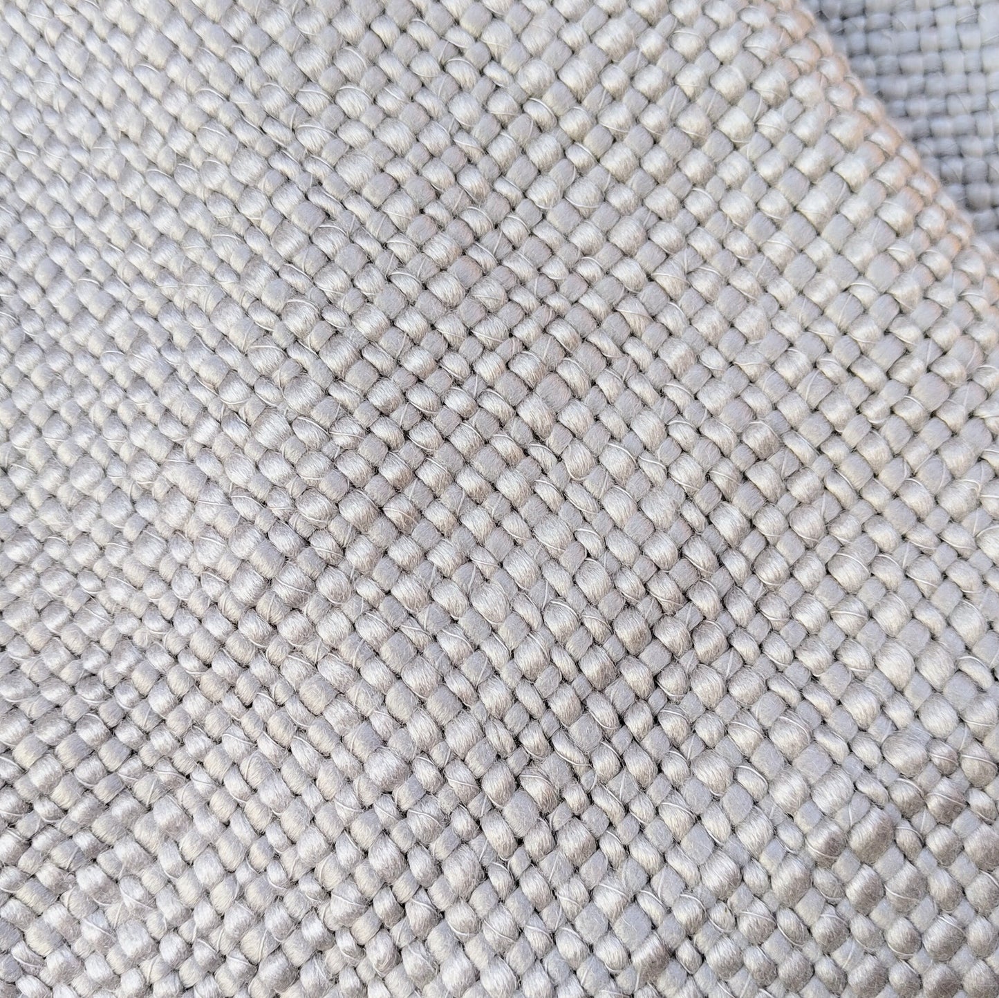 Grey Knitted Sofa Throw