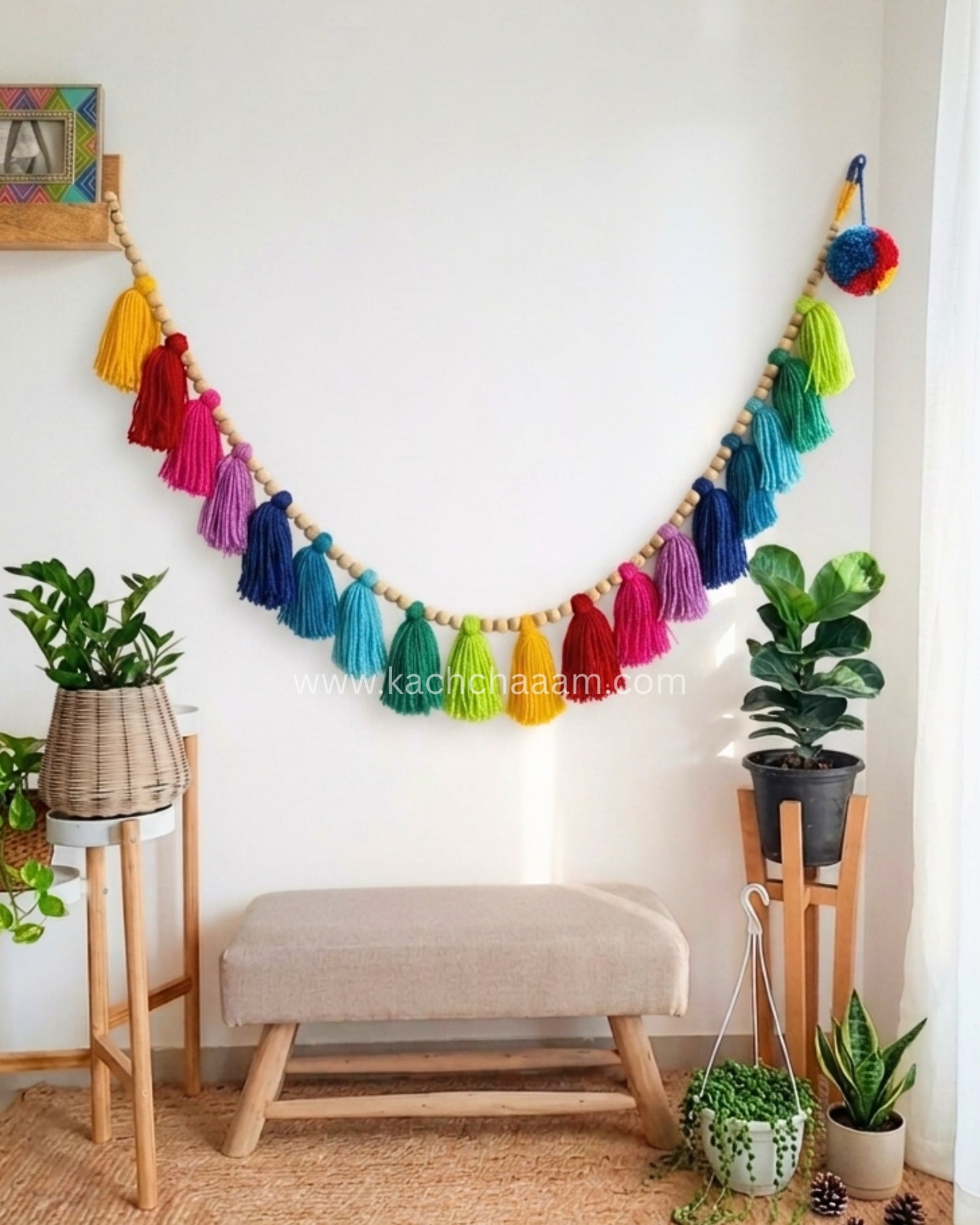 Whimsical Single Layered Handmade Tassel Bunting