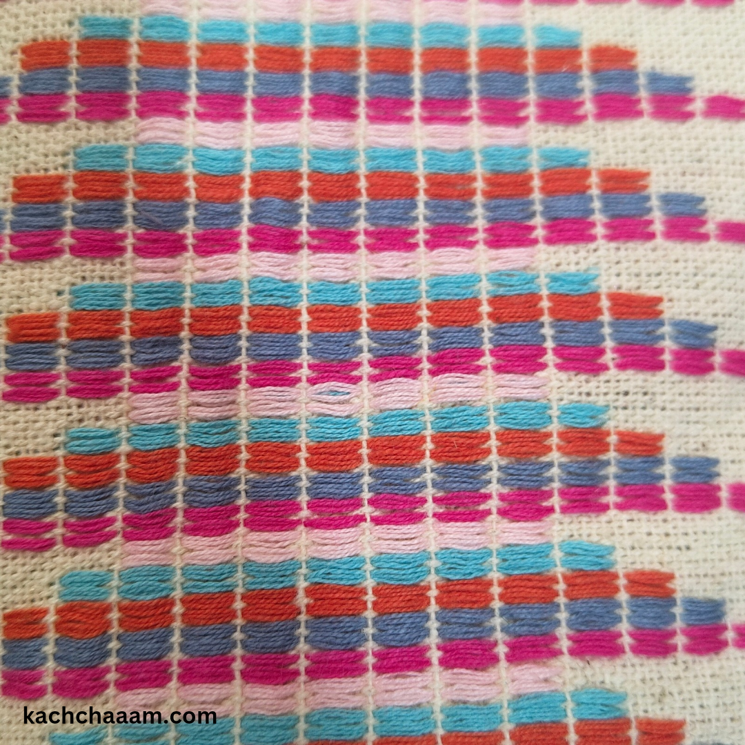 Jacquard Cotton Fabric Sofa cover with Multi Tassels