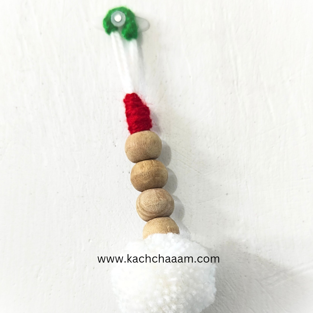Christmas Pompom and Tassel Wool Bunting Wall Decor