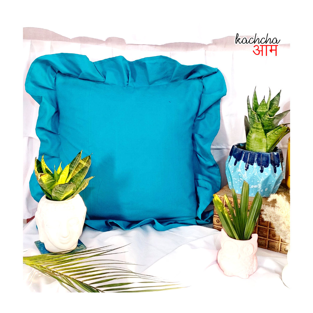 Frill sales cushion cover
