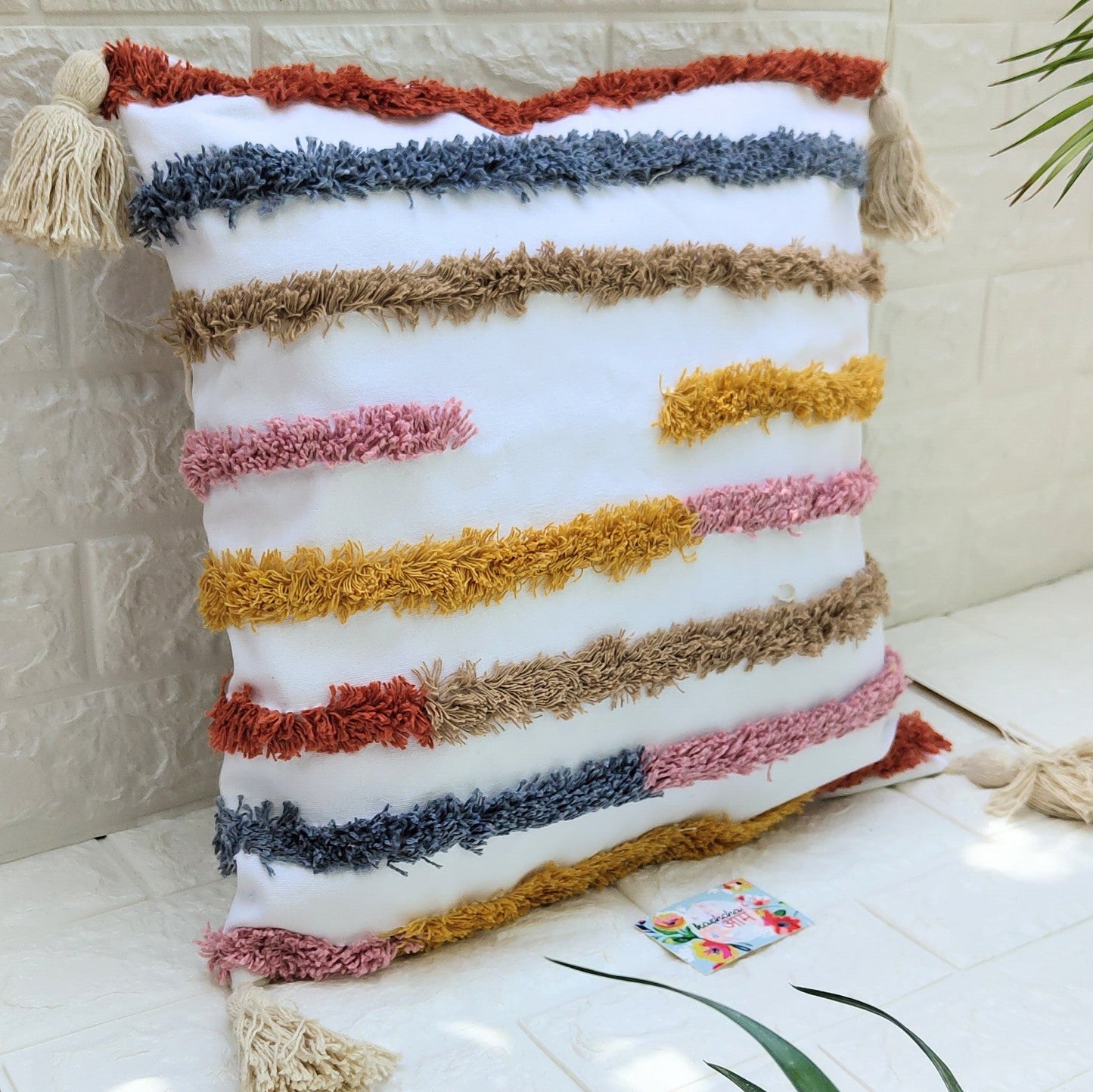 Multi Lines Boho Cushion Cover