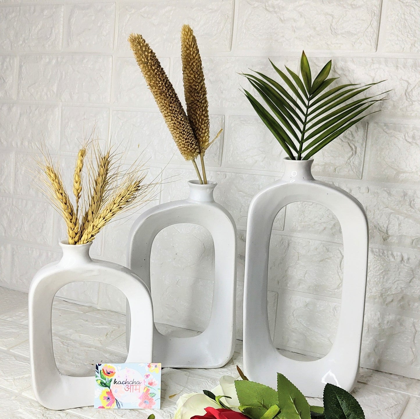 Showstopper Oval Ceramic Vases