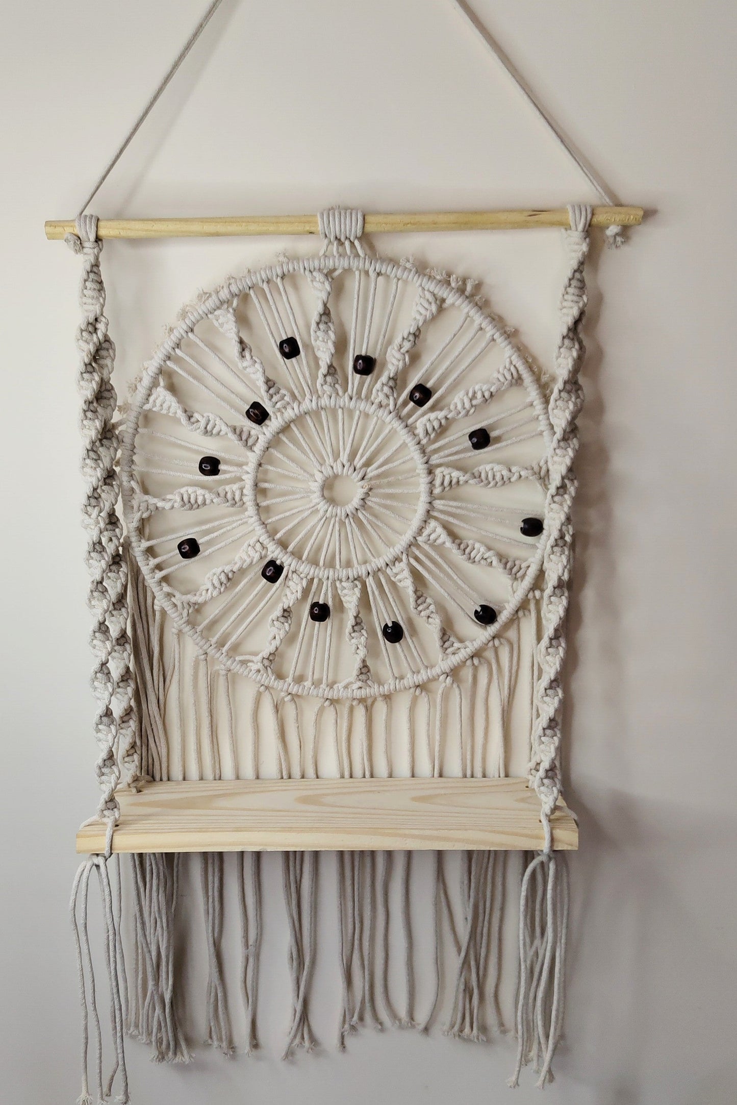 Macrame Wall Shelf Round