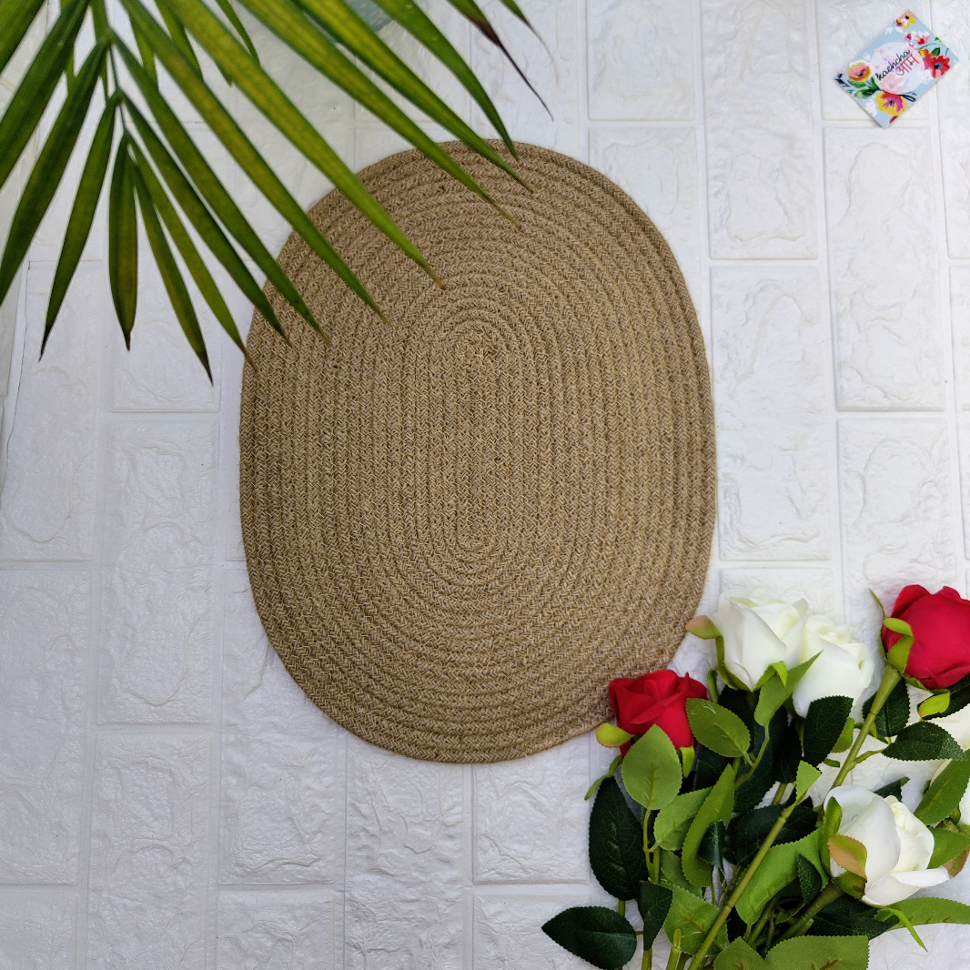 Jute Table Mats Oval