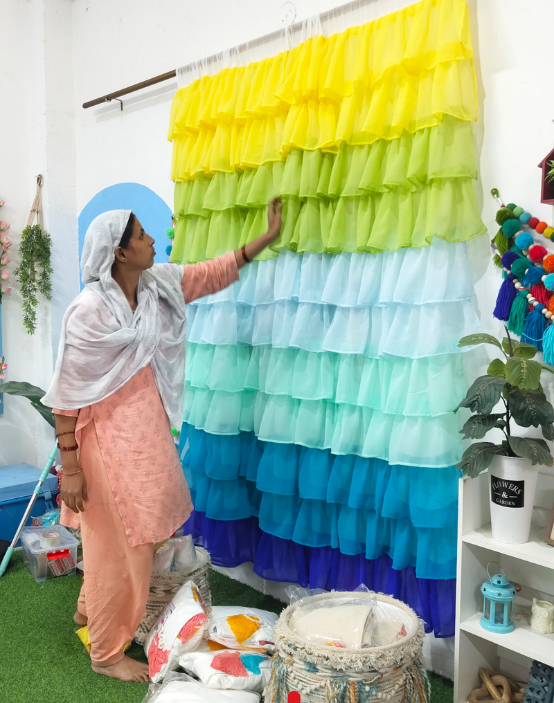 Elevate Your Home with Handmade Ruffle Curtains