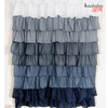 Grey Ombre Full Ruffle Curtains