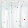 Pompom Curtains 100% Thick Cotton Fabric