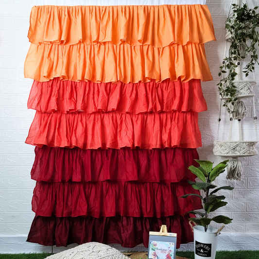 Dusty Full Ruffle Curtains