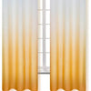 Yellow Ombre Dyed Cotton Non See Through Curtains