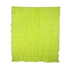 Lime Cotton Full Ruffle Curtains