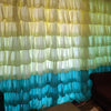 Mint Orchid Full Ruffle Curtains