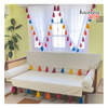 Natural Cotton Slub Sofa Cover with Hyppy Soul Tassels