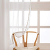 Beige Color Pompom Lace White Sheer Curtain