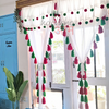 Christmas Limited Edition Tassel curtains with Pompom Frills (Cotton & Sheer)