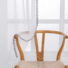 Grey Color Pompom Lace White Sheer Curtain