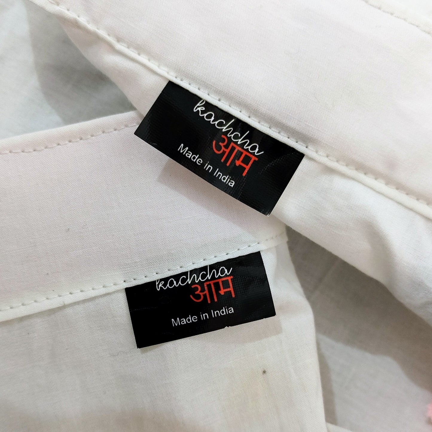White Side Frill Curtains 100% Cotton Material
