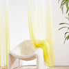 Lemon Ombre Dyed Sheer Curtains