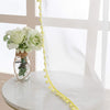 Lemon Color Pompom Lace White Sheer Curtain