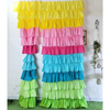 Rainbow Full Ruffle Cotton Curtain
