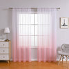 Rose Ombre Dyed Sheer Curtains