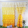 Yellow Ombre Full Ruffle Curtains