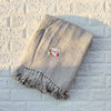 Grey Knitted Sofa Throw