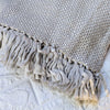 Grey Knitted Sofa Throw