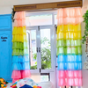 Rainbow Full Ruffle Georgette Curtain