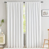 White Pompom Lace Colored Cotton Curtains