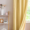 Yellow Pompom Lace Colored Cotton Curtains