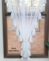 White Tassel White Curtains (Cotton & Sheer)