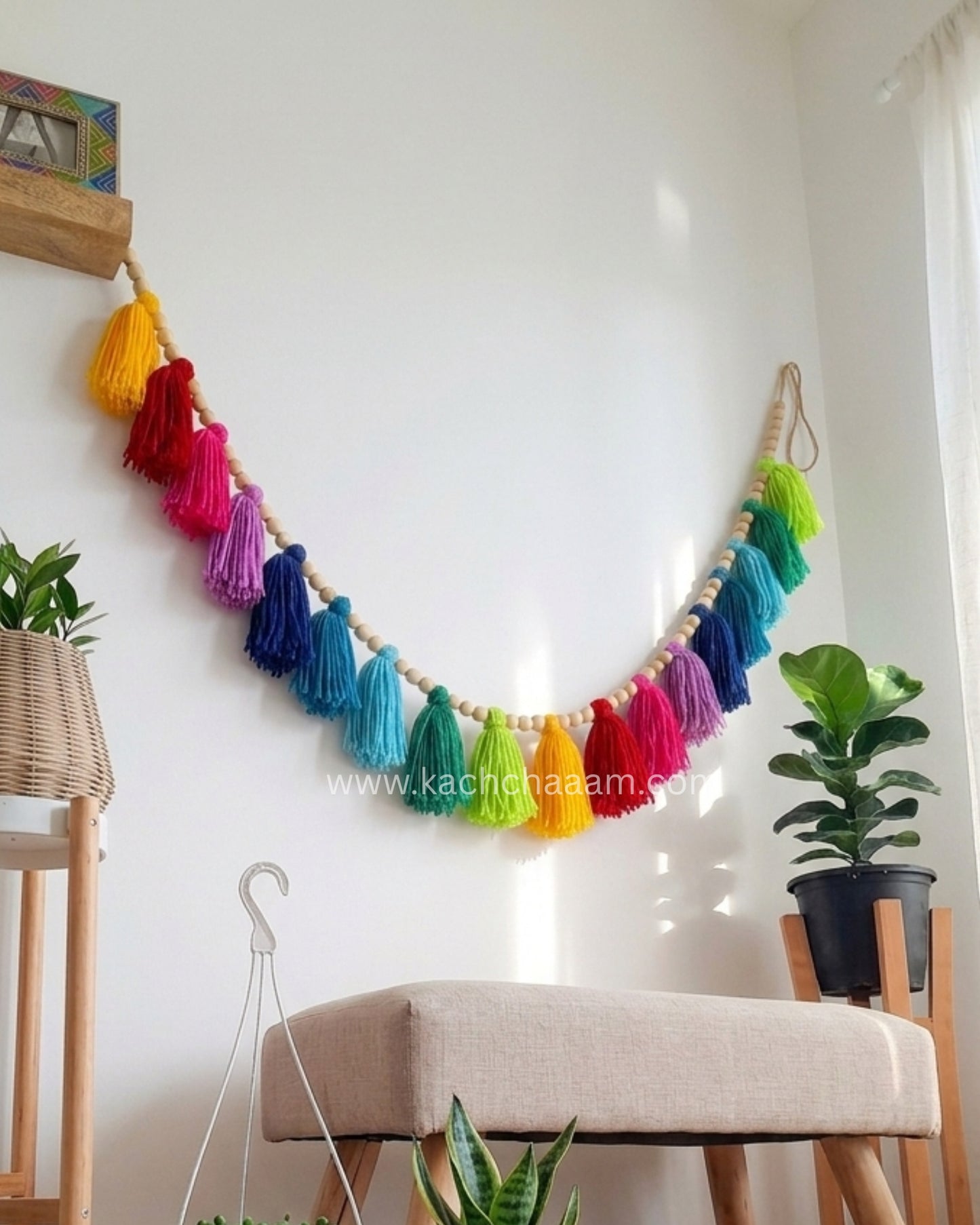 Whimsical Single Layered Handmade Tassel Bunting