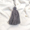 Handmade Big Size Wool Tassels Dark Grey color