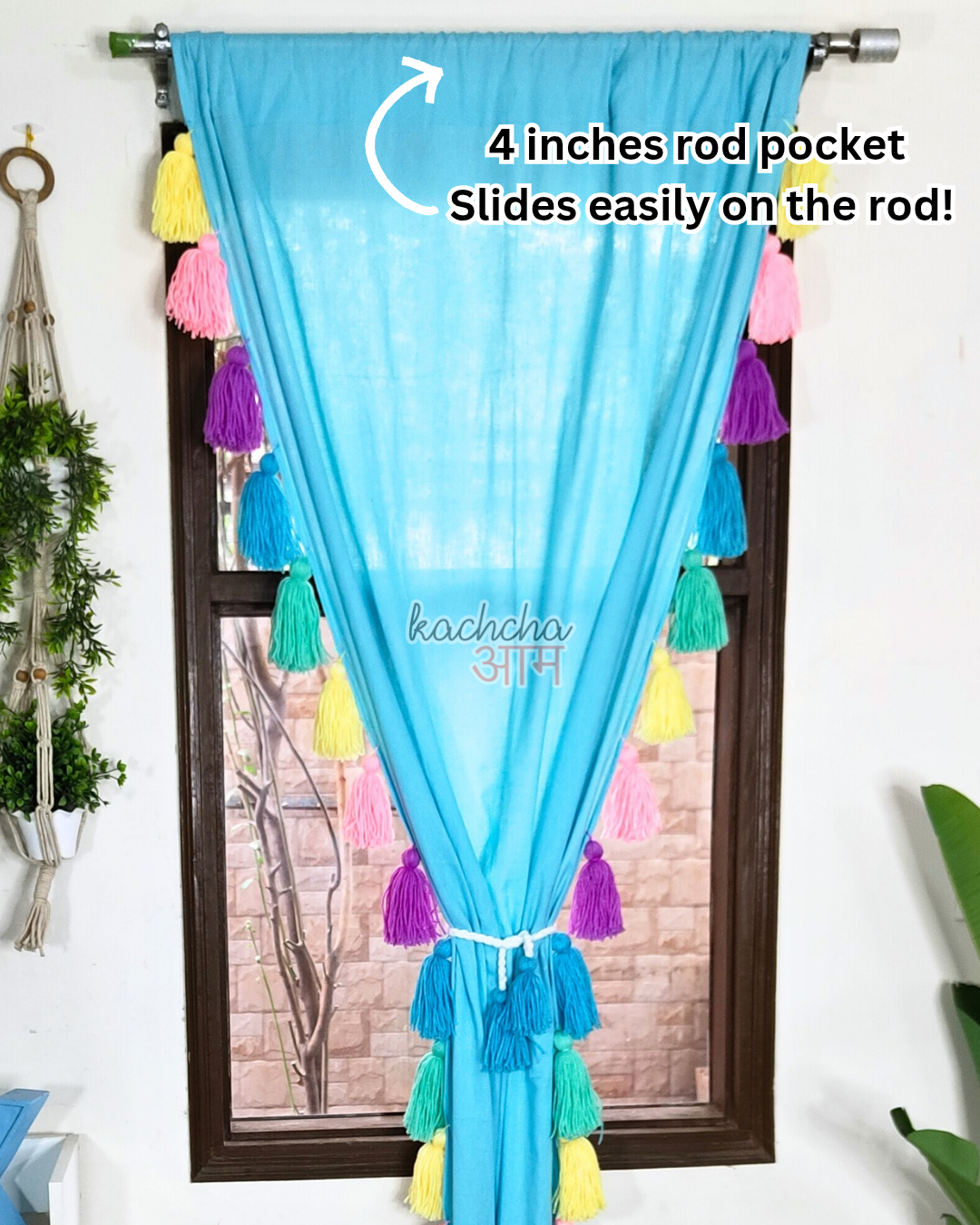 Celestial Sky Inspired Tassels Sky Curtains (Cotton/Sheer)