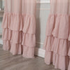 Blush Bottom Ruffle Cotton Curtains