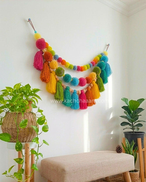 3 Layered Wool Rainbow Bunting