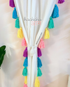Celestial Inspired Tassels White Curtains (Cotton/Sheer)