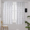 White Cotton Full Ruffle Curtains