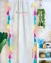 Celestial Inspired Tassels White Curtains (Cotton/Sheer)