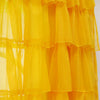 Georgette Full Ruffle Curtains Yellow