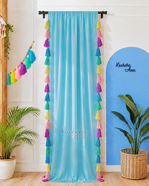 Celestial Sky Inspired Tassels Sky Curtains (Cotton/Sheer)