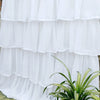 White Georgette Full Ruffle Curtains
