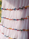 Full Ruffle Curtains With Pompom Lace