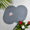 Grey Table Mats Oval