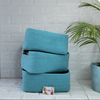 Blue Rectangle Storage Baskets (Set of 3)