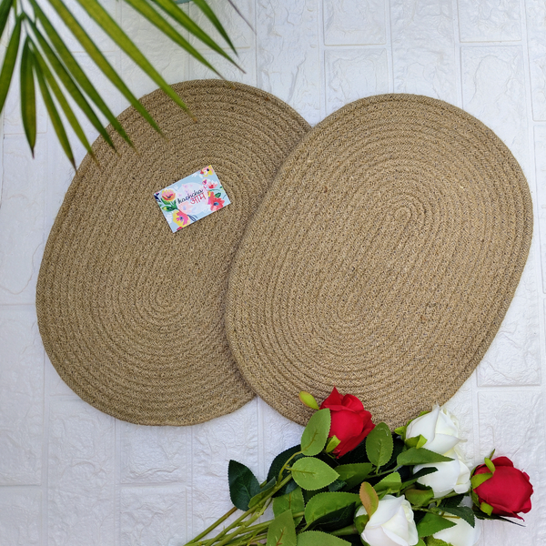 Jute Table Mats Oval